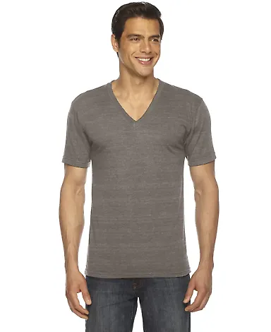 TR461W Unisex Triblend Short-Sleeve V-Neck TRI COFFEE front view