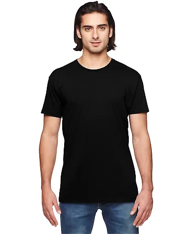 2011W Unisex Power Washed T-Shirt Black front view