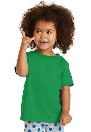Port & Company CAR54T Toddler Core Cotton Tee Clover Green front view