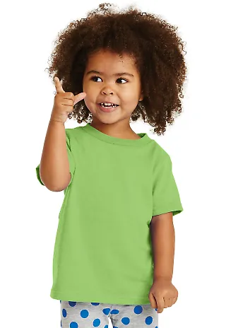 Port & Company CAR54T Toddler Core Cotton Tee Lime front view