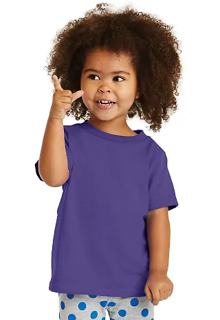 Port & Company CAR54T Toddler Core Cotton Tee Purple front view