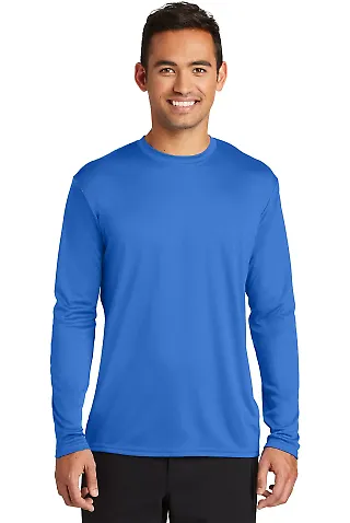 244 PC380LS Port & Company  Long Sleeve Performanc Royal front view