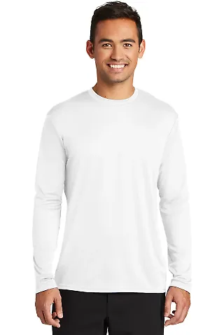 244 PC380LS Port & Company  Long Sleeve Performanc White front view