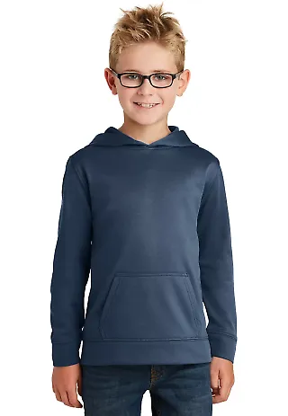 244 PC590YH Port & CompanyYouth Performance Fleece Deep Navy front view