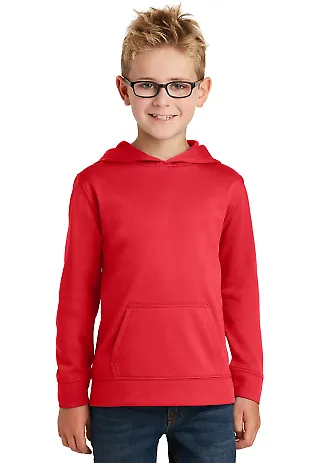 244 PC590YH Port & CompanyYouth Performance Fleece Red front view