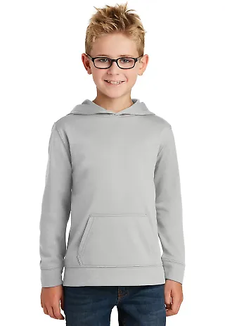 244 PC590YH Port & CompanyYouth Performance Fleece Silver front view