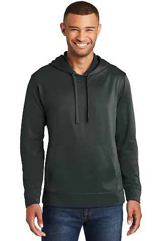 244 PC590H Port & Company Performance Fleece Pullo Jet Black front view
