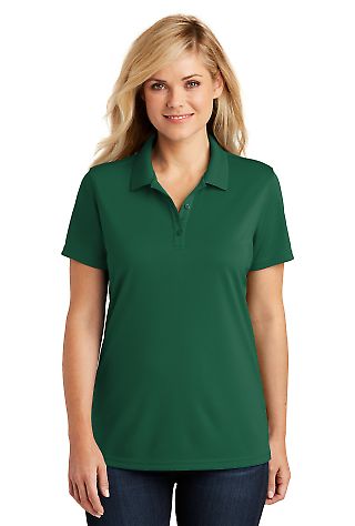 242 LK110 Port Authority Ladies Dry Zone UV Micro- in Deep forest gn front view