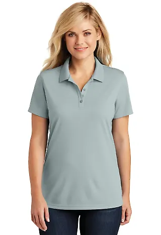 242 LK110 Port Authority Ladies Dry Zone UV Micro- in Gusty grey front view