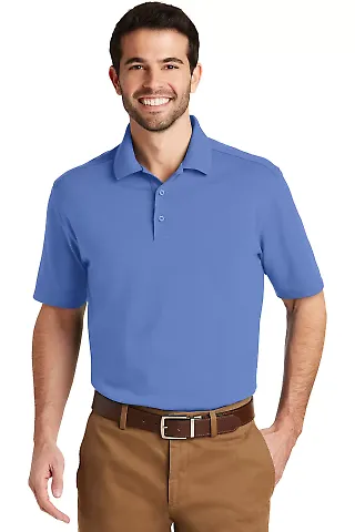 242 K164 Port Authority SuperPro Knit Polo Ultramarine Bl front view