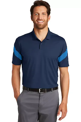 232 881657 Nike Golf Dri-FIT Commander Polo Midn Nvy/Ph Bl front view