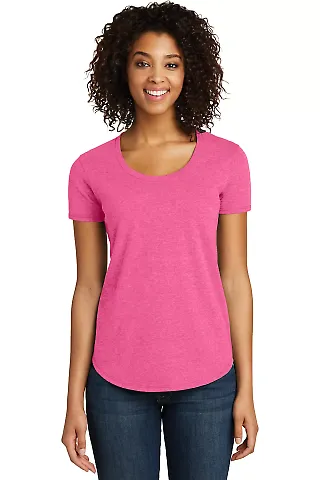 238 DT6401 District Juniors Scoop Neck Very Import Fuchsia Frost front view