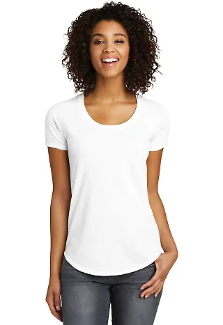 238 DT6401 District Juniors Scoop Neck Very Import White front view