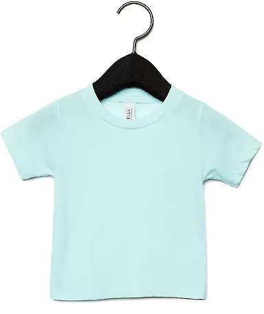 3413B Bella + Canvas Triblend Baby Short Sleeve Te in Ice blue triblnd front view