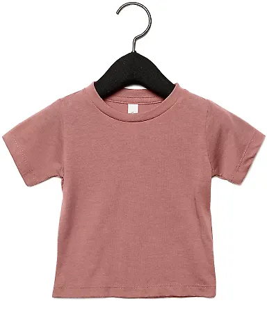 3413B Bella + Canvas Triblend Baby Short Sleeve Te in Mauve triblend front view