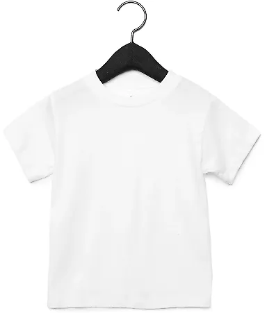 Bella + Canvas 3001T Toddler Tee in White front view