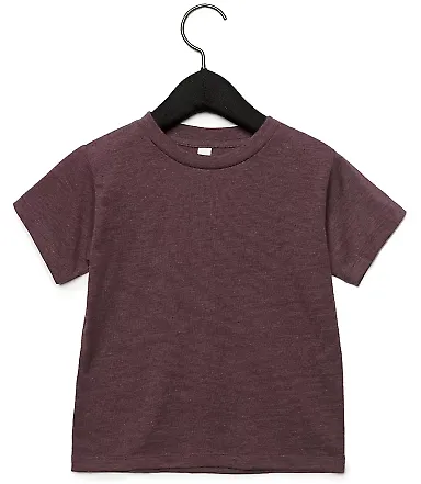 Bella + Canvas 3001T Toddler Tee in Heather maroon front view