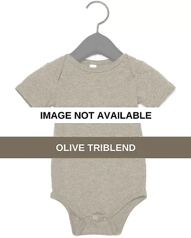 134B Bella + Canvas Baby Triblend Short Sleeve One OLIVE TRIBLEND front view
