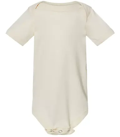 100B Bella + Canvas Baby Short Sleeve Onesie in Natural front view