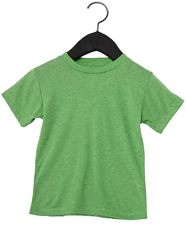 3413T Bella + Canvas Toddler Triblend Short Sleeve in Green triblend front view