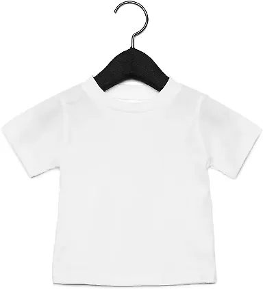 3001B Bella + Canvas Baby Short Sleeve Tee in White front view