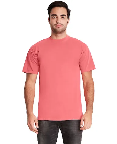 Next Level Apparel 7410 Inspired Dye Crew in Guava front view