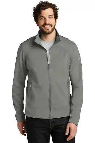 Eddie Bauer EB240 Highpoint Fleece Jacket. EB Metal Grey front view