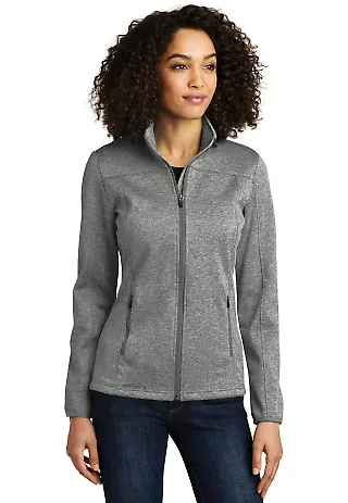 240 EB541 Eddie Bauer Ladies StormRepel Soft Shell Grey Hthr/Grey front view