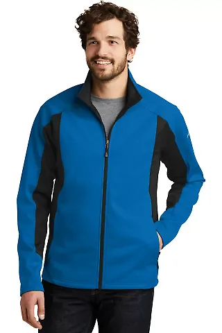 240 EB542 Eddie Bauer Trail Soft Shell Jacket Exped Blue/Blk front view