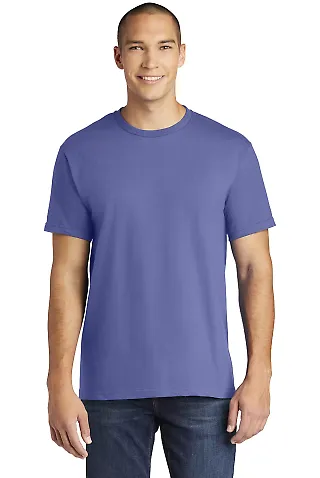 Gildan H000 Hammer Short Sleeve T-Shirt in Flo blue front view