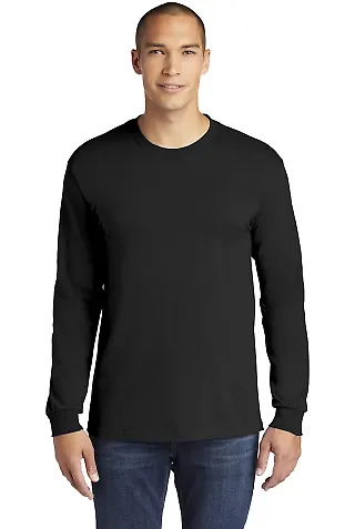 Gildan H400 Hammer Long Sleeve T-Shirt in Black front view