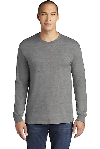 Gildan H400 Hammer Long Sleeve T-Shirt in Graphite heather front view