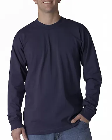 301 2955 Union-Made Long Sleeve T-Shirt Navy front view