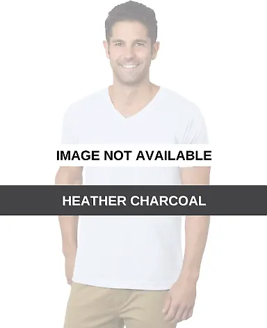 301 5025 V-Neck Heather Charcoal front view