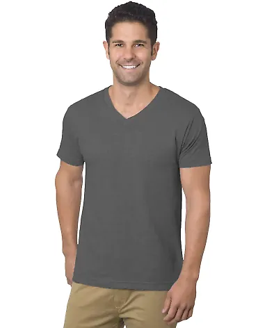 301 5025 V-Neck Charcoal front view