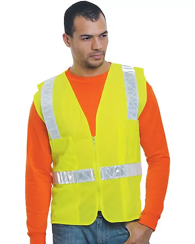 301 3788 ANSI Surveyor's Vest Class 2 Lime Green front view