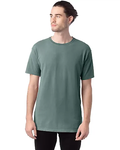 Comfort Wash GDH100 Garment Dyed Short Sleeve T-Sh in Cypress green front view