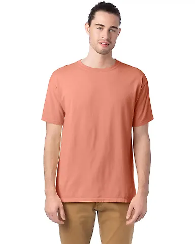 Comfort Wash GDH100 Garment Dyed Short Sleeve T-Sh in Clay front view