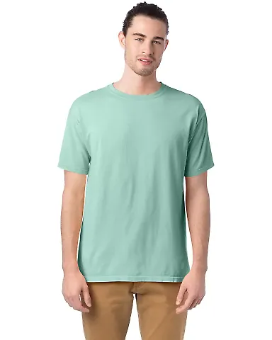 Comfort Wash GDH100 Garment Dyed Short Sleeve T-Sh in Honeydew front view