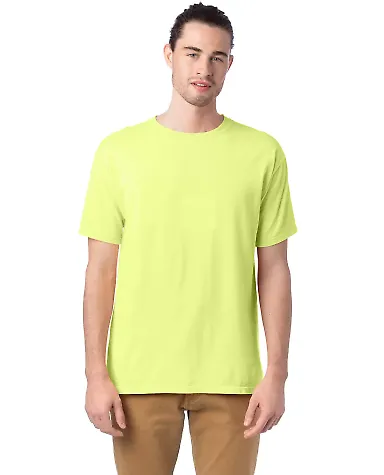 Comfort Wash GDH100 Garment Dyed Short Sleeve T-Sh in Chic lime front view
