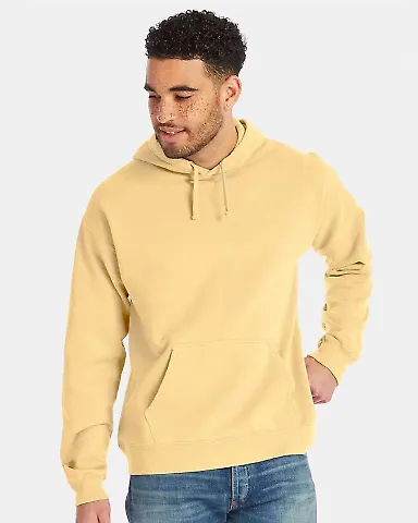 Comfort Wash GDH450 Garment Dyed Unisex Hooded Pul in Summer squash yellow front view