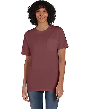 Comfort Wash GDH150 Garment Dyed Short Sleeve T-Sh in Cayenne front view