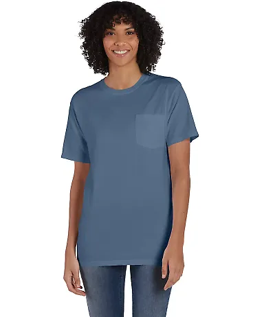 Comfort Wash GDH150 Garment Dyed Short Sleeve T-Sh in Saltwater front view