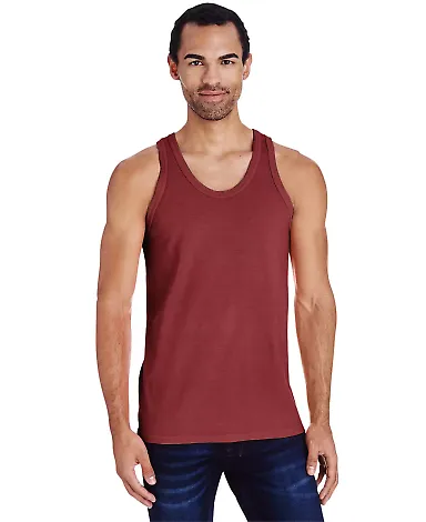 Comfort Wash GDH300 Garment Dyed Unisex Tank Top in Cayenne front view