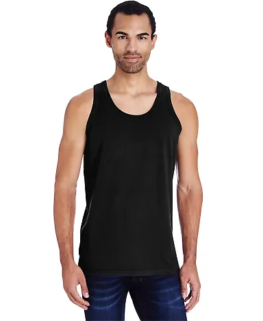 Comfort Wash GDH300 Garment Dyed Unisex Tank Top in Black front view