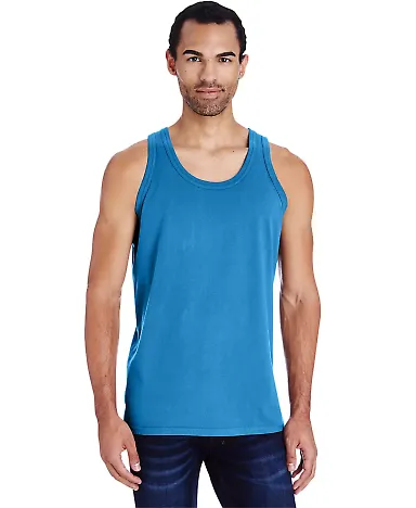 Comfort Wash GDH300 Garment Dyed Unisex Tank Top in Summer sky blue front view