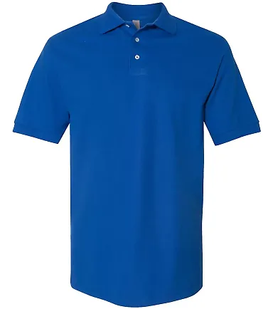 Jerzees 443M Easy Care Double Mesh Ringspun Pique Royal front view