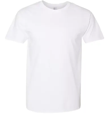 Jerzees 460R Dri-Power® Ringspun T-Shirt White front view