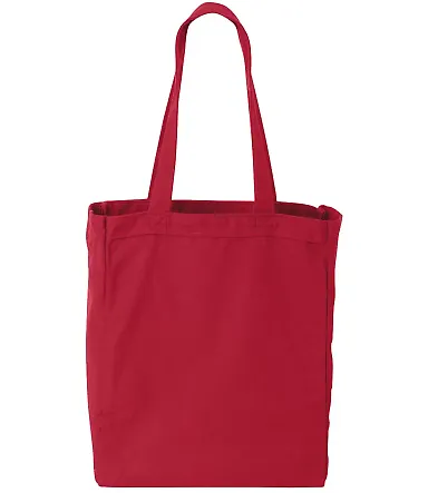 Liberty Bags 8861 10 Ounce Gusseted Cotton Canvas  RED front view