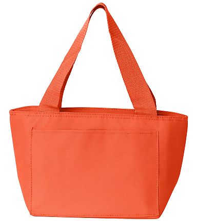 Liberty Bags 8808 Simple and Cool Cooler in Neon orange front view